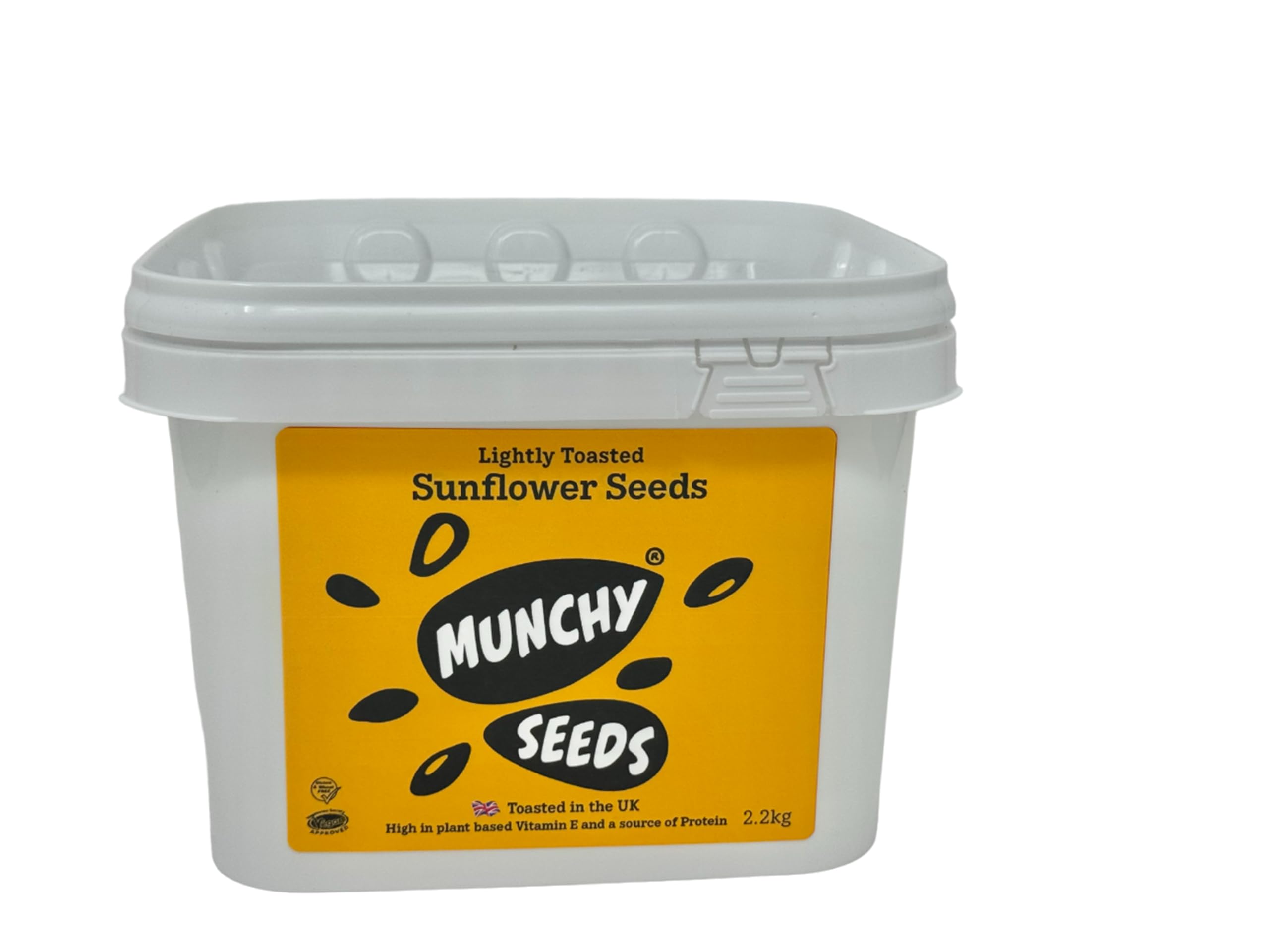 Munchy Seeds Lightly Toasted SUNFLOWER SEEDS, Source of Protein & Gluten Free, Packed w/Sunflower Seeds, Free From Nuts For Allergy Sufferers, Vegan Food for Cereals & Granola 2.3KG