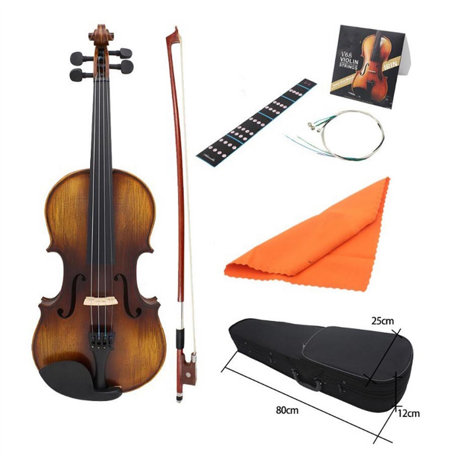 Geige Antike Massivholz Violine Anfänger Erwachsene Professionelle Spielen Matte Violine 4/4 Violine