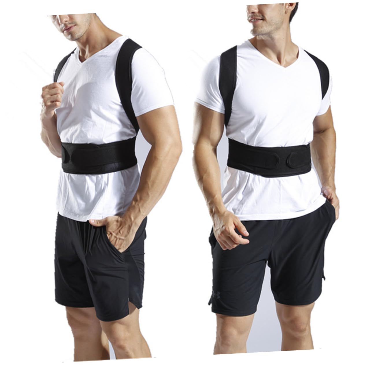 HAPINARY Posture for Women Posture Brace Posture Men Brace Lumbar Support Support Belt Black