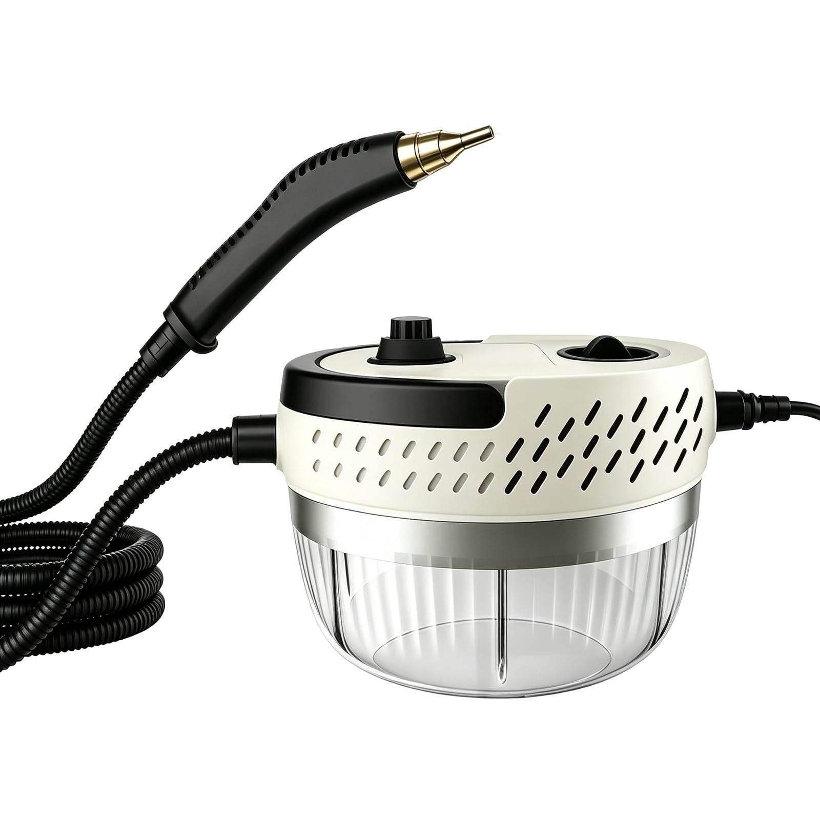 Limpiador A Vapor DoméStico, DepóSito Amplio De 1400 ml | 6 Niveles Regulables, DepóSito De Agua Transparente, Manguera De Doble Capa