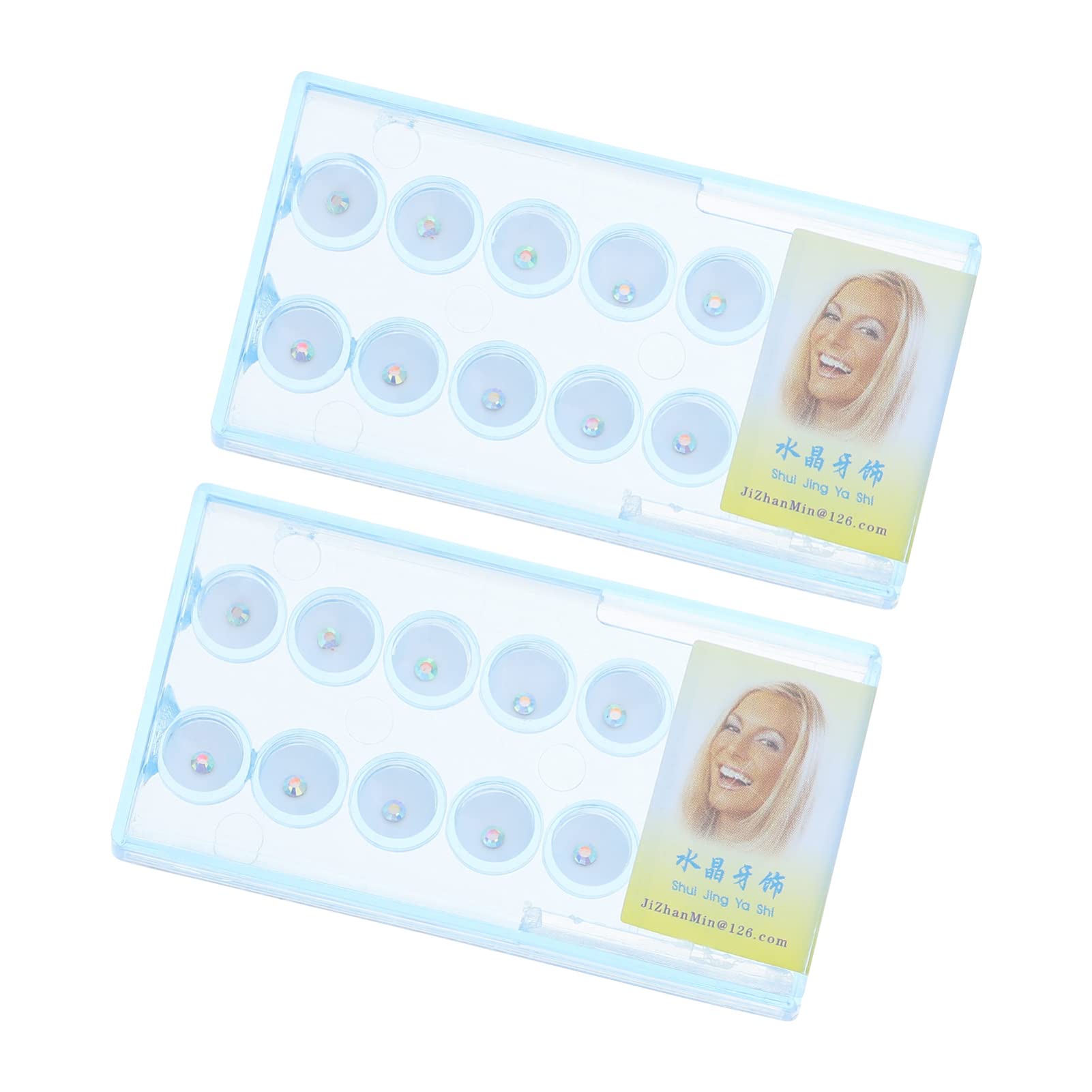 minkissy Decor Accessories 20pcs Teeth Ornaments Crystal Shiny Reflections Unique for Teeth Decorati