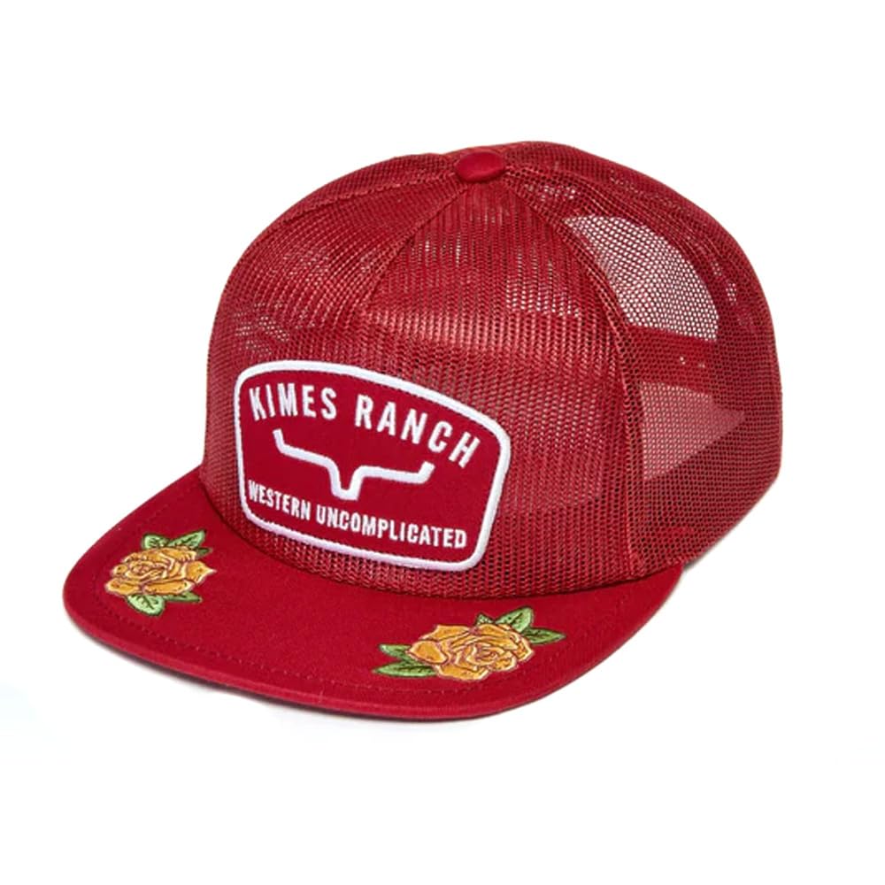 Kimes Ranch Hunton High Profile Flat Bill Mesh Hat with Embroidered Twill Patch