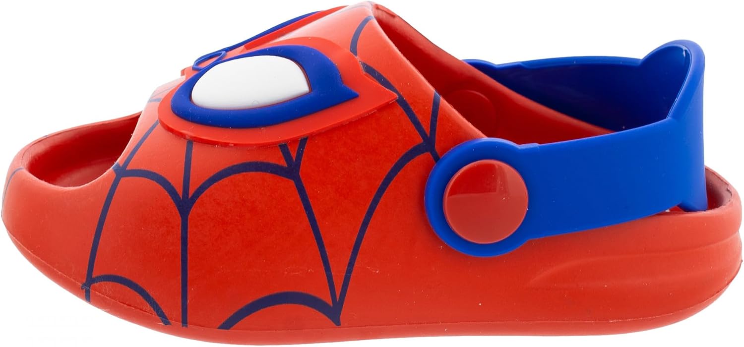 Ground Up Spider-Man Open-Toed Molded Toddler Slide-in Clogs