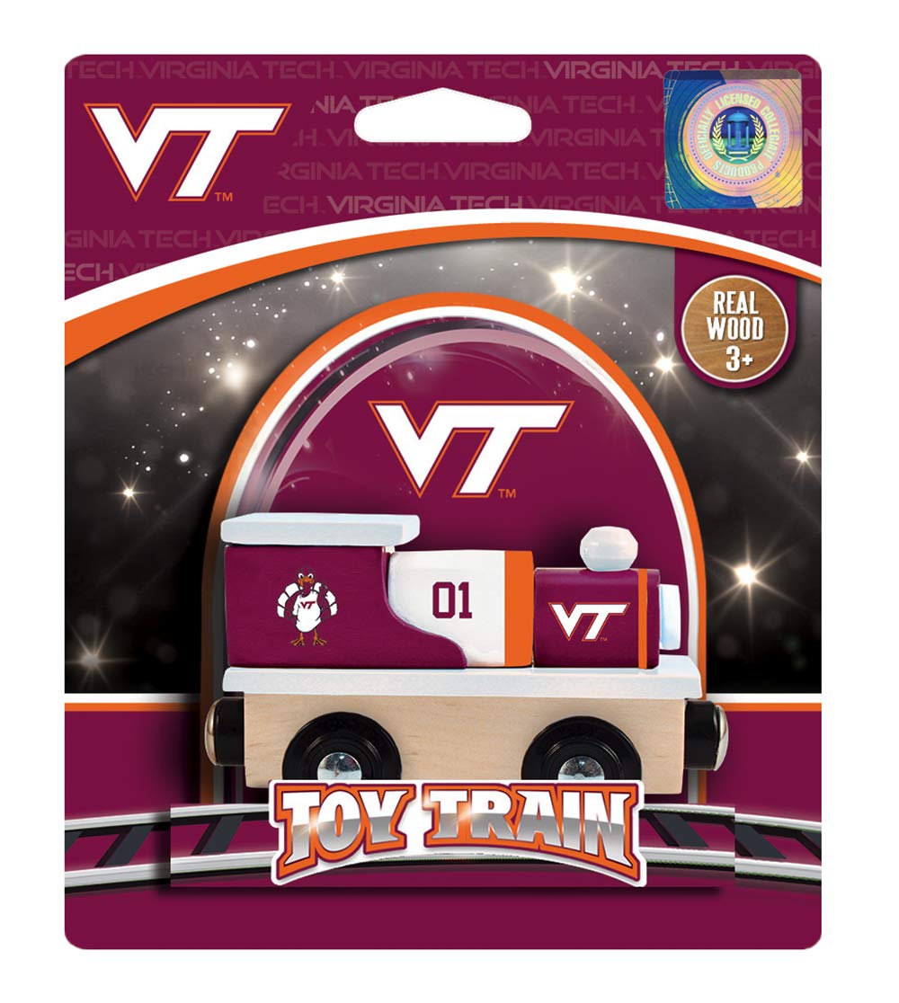 Masterpieces NCAA Wooden Toy Train Engine - Officially Licensed - Virginia Tech Hokies