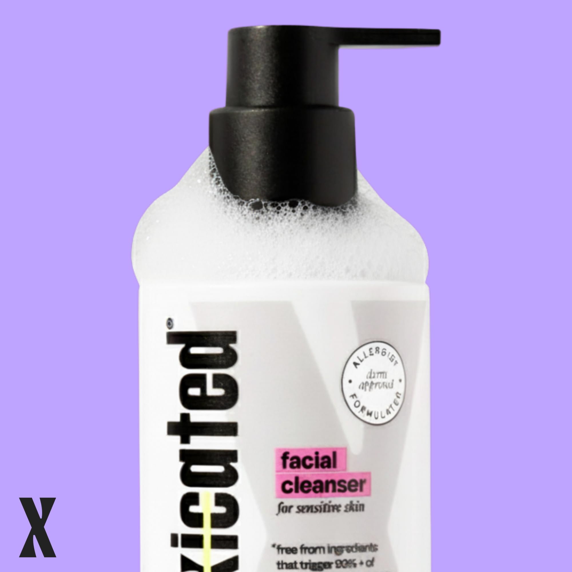 Untoxicated Gesichtsreiniger, sanfter und feuchtigkeitsspendender Gesichtsreiniger für empfindliche Haut, Ceramide, Hyaluronsäure und Glycerin, keine häufigen Reizstoffe, schäumt nicht, seifenfrei