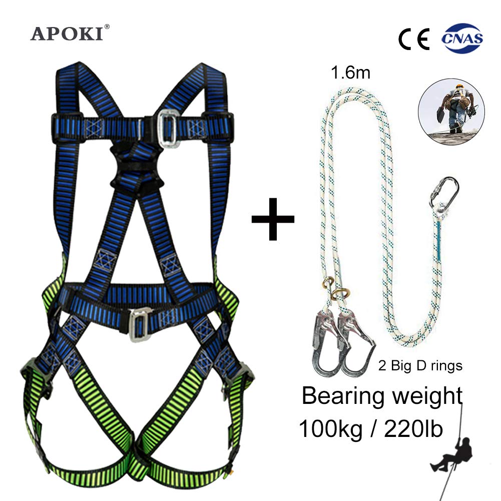 Buy APOKI Climbing Harness,Full Body Harness Kit,Harness Roof Safety