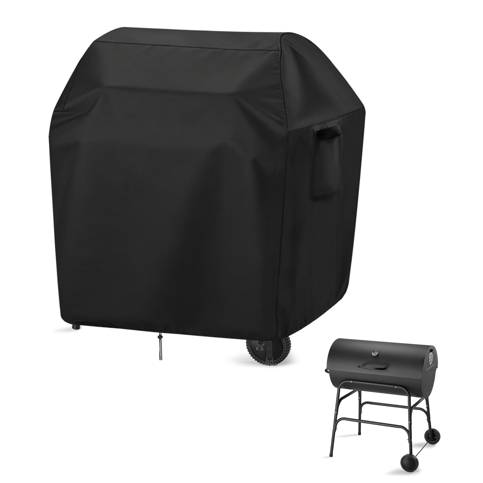 Barbecue Cover, 500D Waterproof Outdoor BBQ Grill Cover Protective Cover for VonHaus Charcoal BBQ Outdoor Grill,Water Resistant, Anti-Fade Fabric (97x85x96cm)