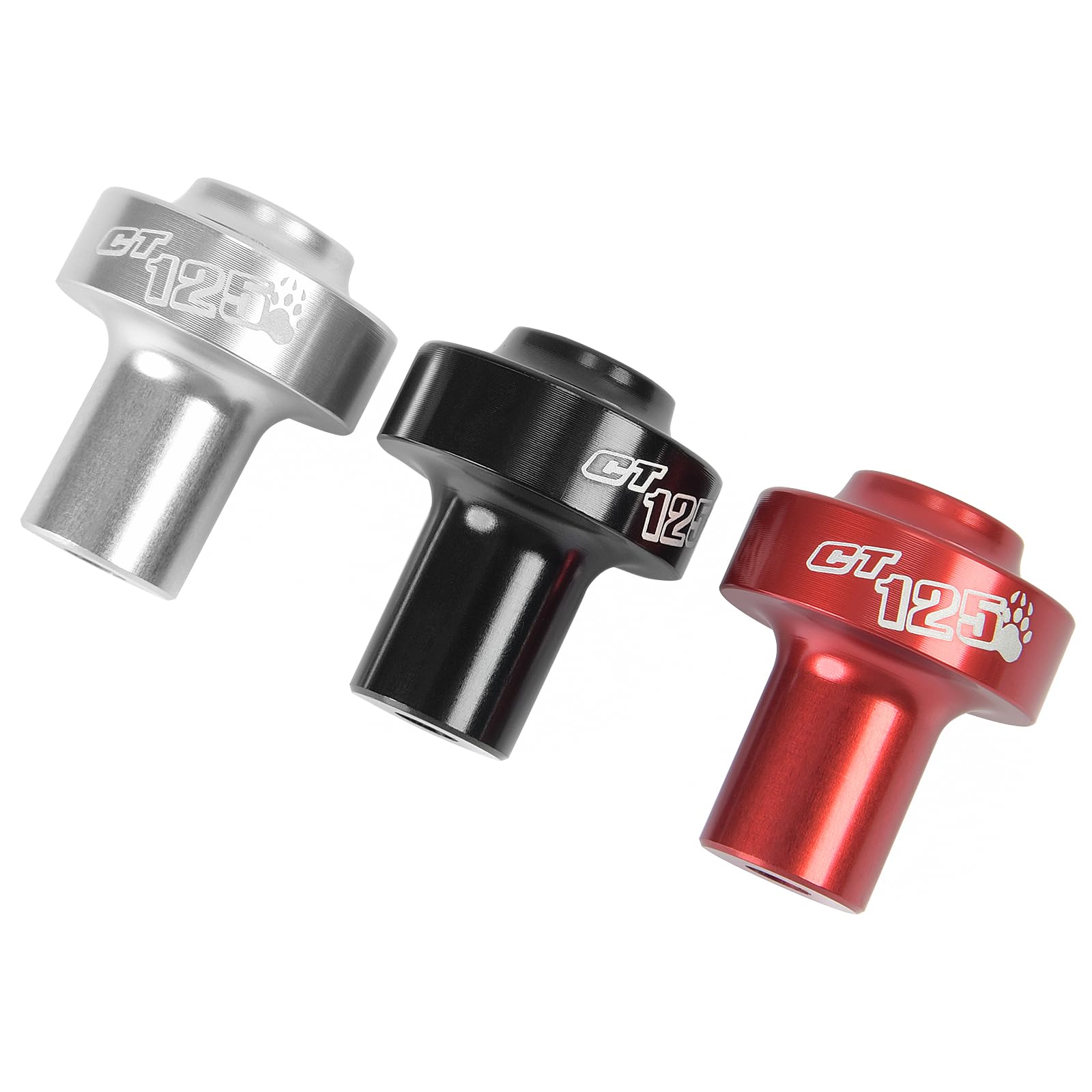 Hak motocyklowy, CT125, uchwyt na kask, aluminiowy hak na kierownicę, kompatybilny z Honda CT125 Trail 125 Hunter Cub akcesoria 2020-2025, JA55/JA65 (czarne logo CT)