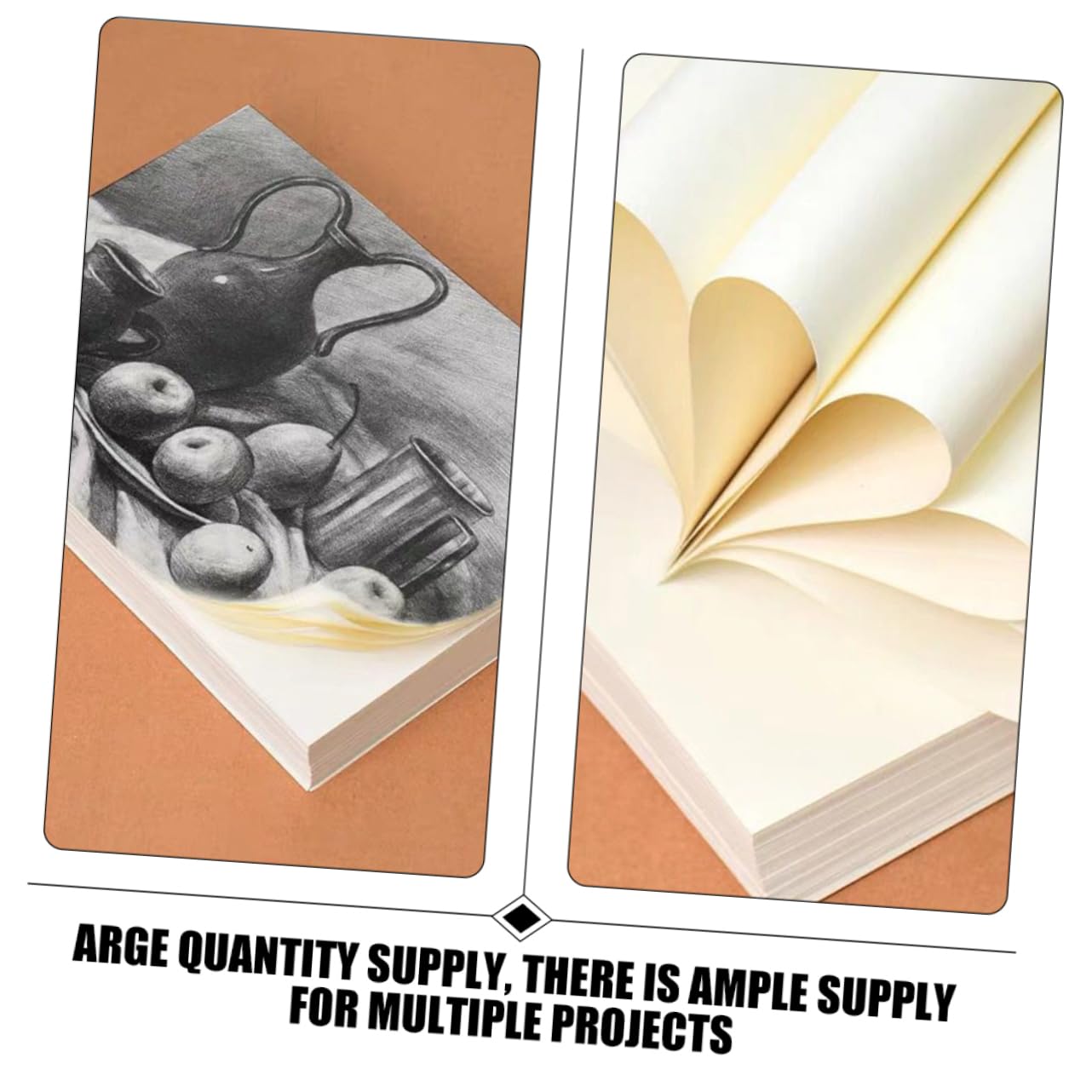 Papel de Acuarela Blanco A4 100 Hojas para Pintar y Dibujar