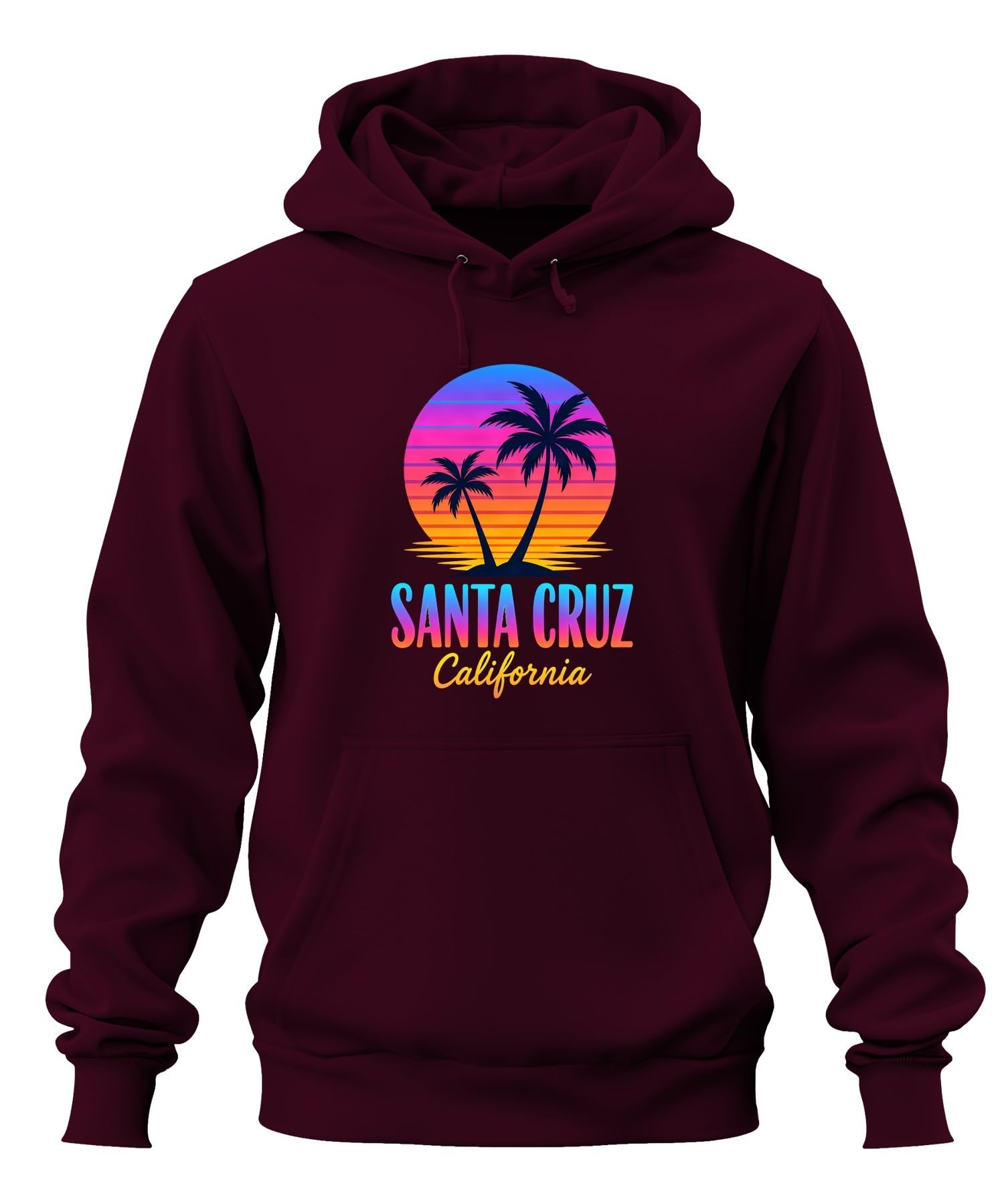 California bluza z kapturem z motywem zachodu słońca