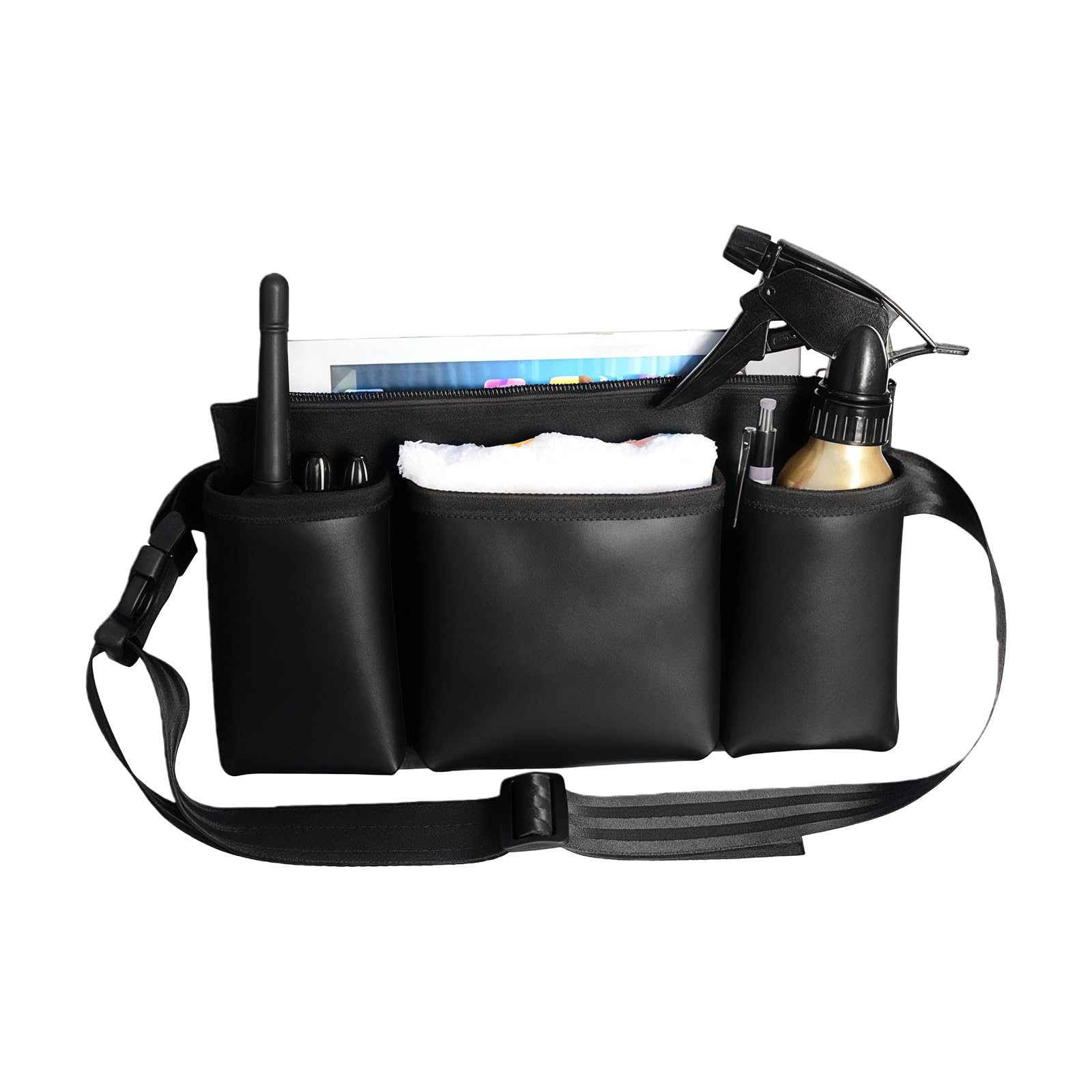 fexxkg Multifunctional Utility Waist Pouches Work Apron With Multiple Compartments For Storing Phone Radio And Tool