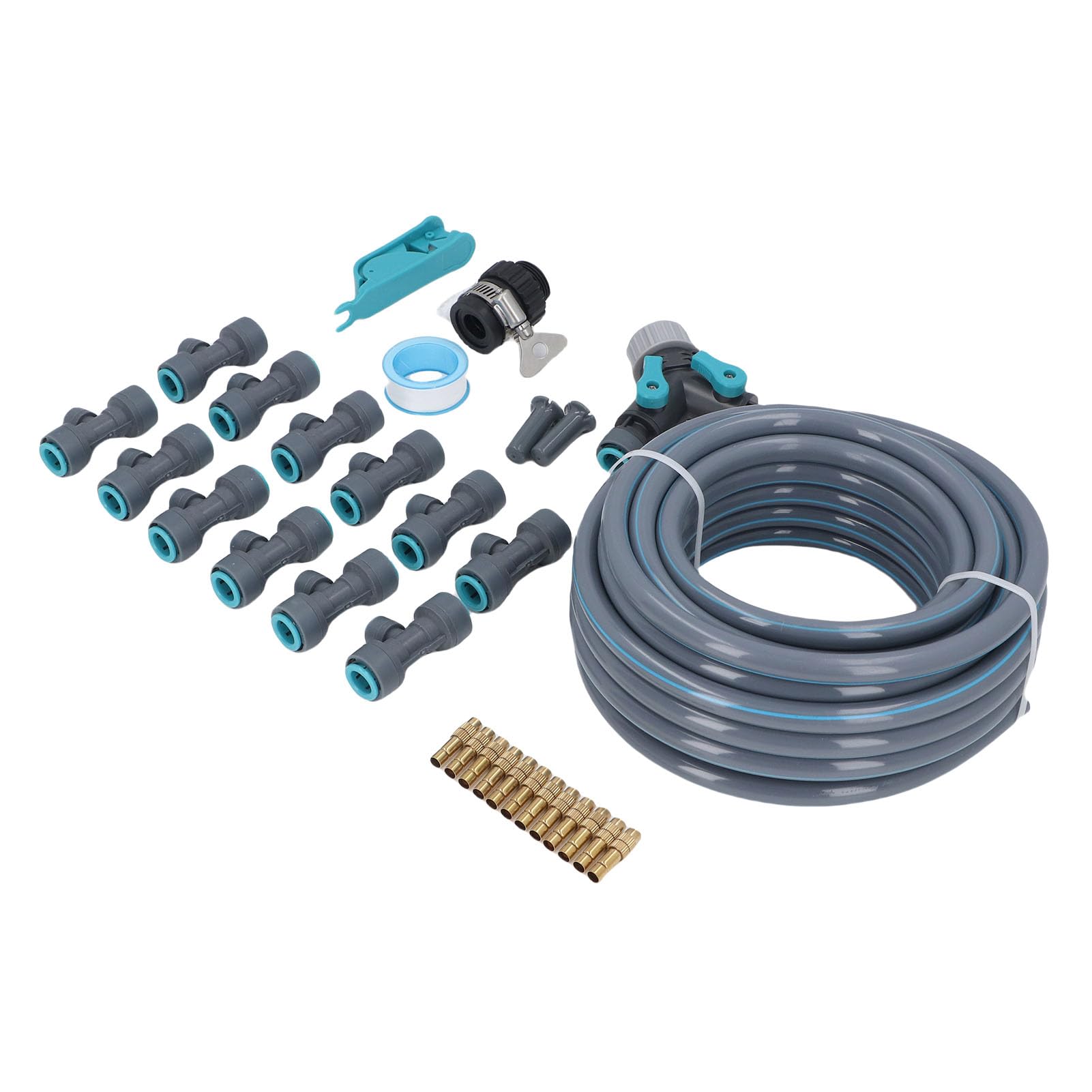 de riego de jardín, kits de riego por goteo automático para equipos de césped con gotero ajustable, manguera de 10m