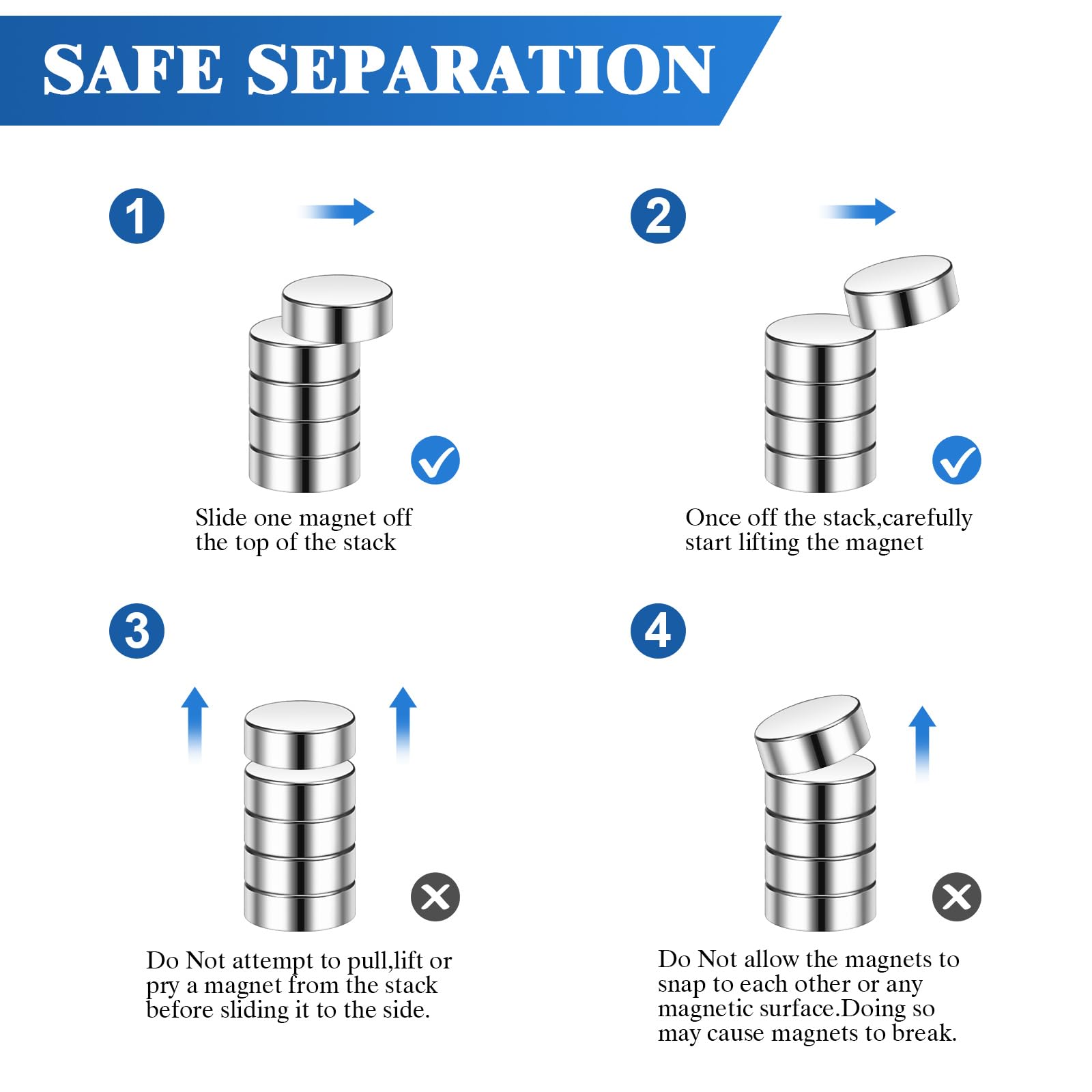 Magnetini Al Neodimio Wukong - 80 Pezzi 5x1mm Per Fai Da Te
