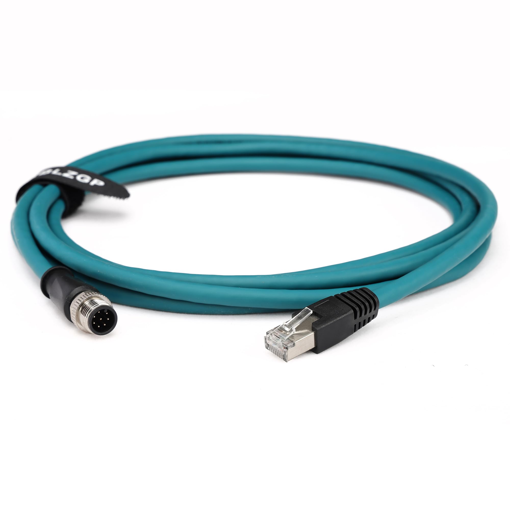 Cavo schermato Ethernet M12 8 poli A-Code RJ45 Ethernet Cat-6 per Cognex DMR200 500 ISM1400 (8 m)