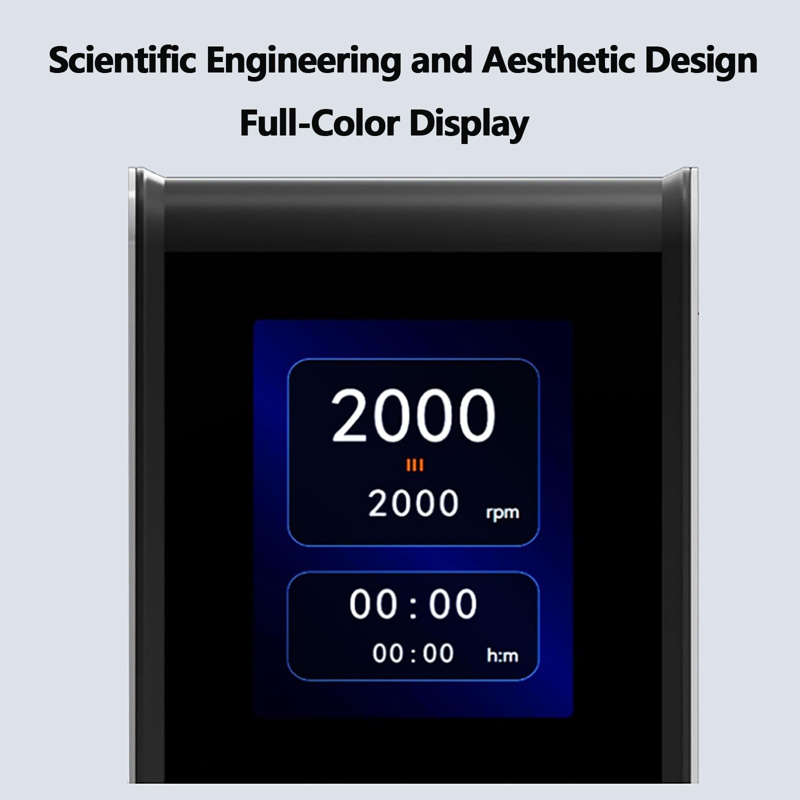 Digitaler Overhead-Rührer, 100–2000 U/min Drehzahl, 20 l maximale Kapazität, 304 Edelstahl-Paddel, Digitalanzeige für Chemie, Biologie, Forschung