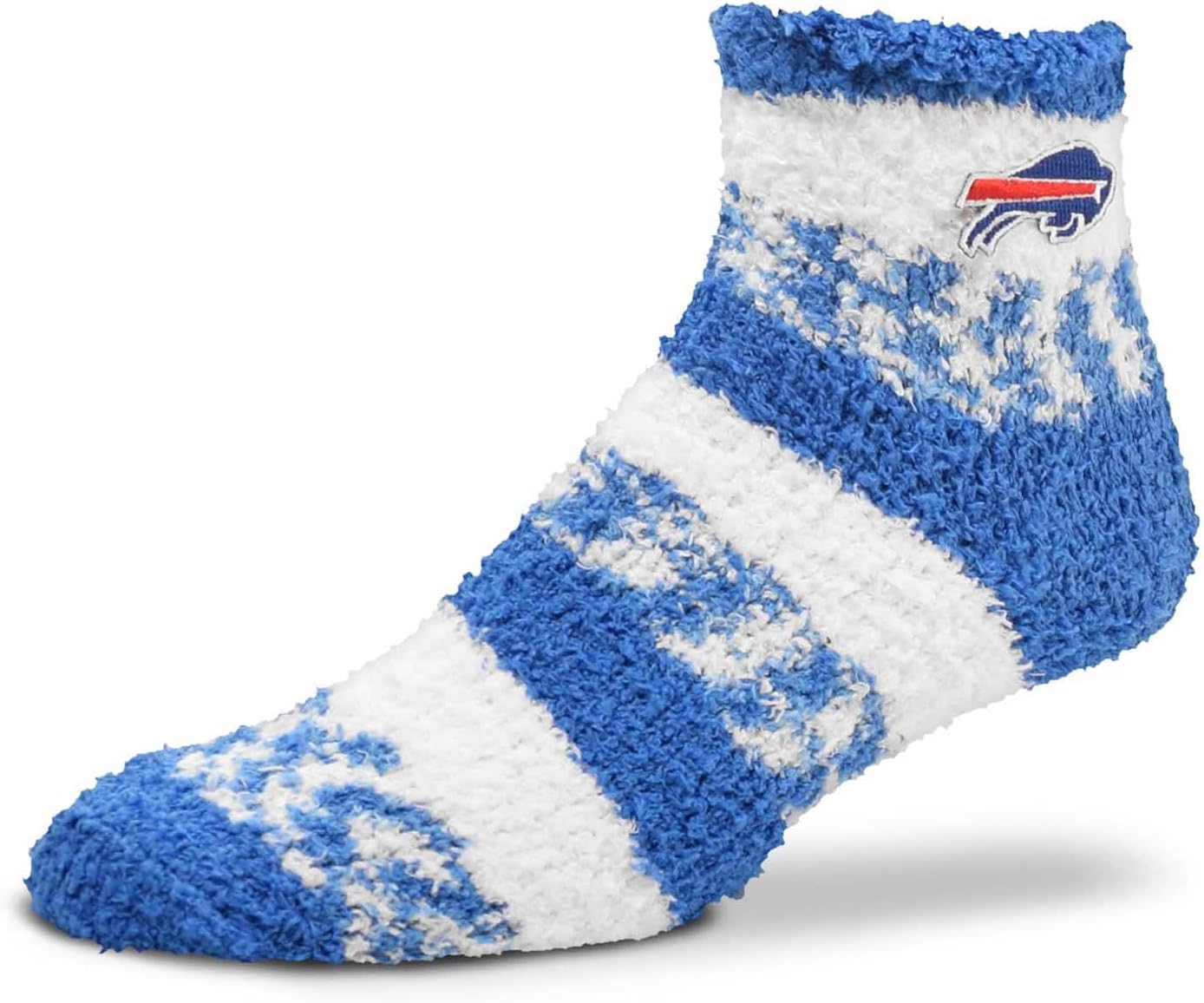 For Bare Feet NFL Cozy Soft Slipper Socks - Home Socks for Ultimate Comfort - Gameday Apparel - Luxuriously Plush and Cozy - Unisex (Buffalo Bills - Royal, One Size)