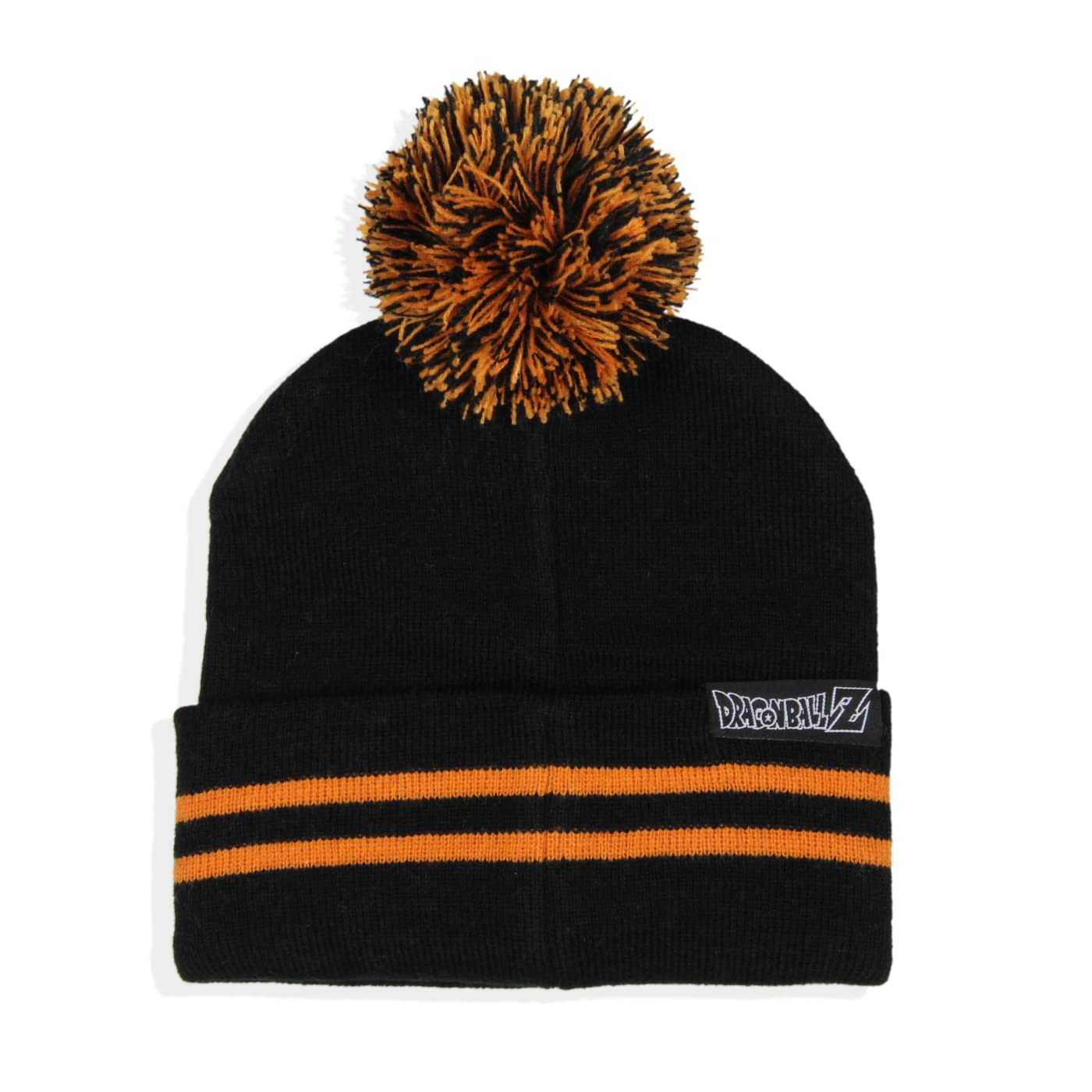 Dragon Ball Z Anime Goku Master Roshi Turtle Ermitit Logo Cuff Pom Gorro Negro, Negro -, talla única