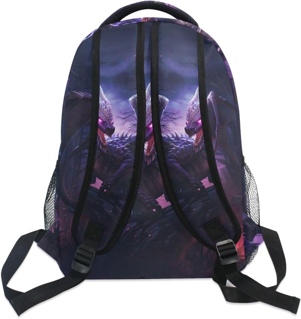 Dragon Pterosaur High School Bag Backpack Bookbags Book Bags for Boys Travel College Work Casual Daypack Teens - Image 3