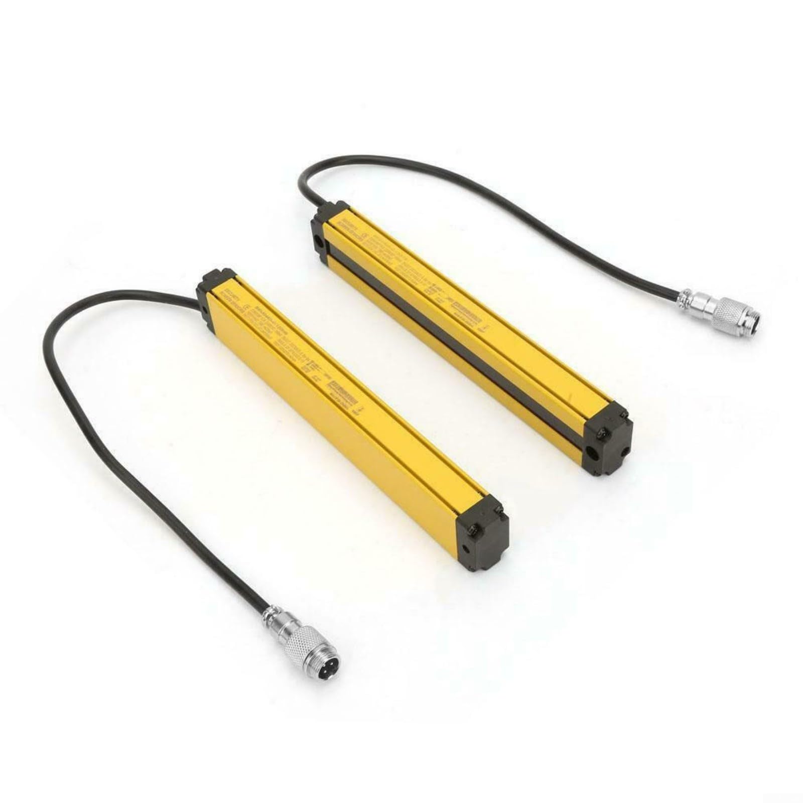 Interruptor de sensor de cortina de luz de seguridad, salida Npn 10-30Vdc dispositivo de seguridad de rejilla de aleación de aluminio con opciones de haces 4/6/8/10/12, protección IP65 (4 haces