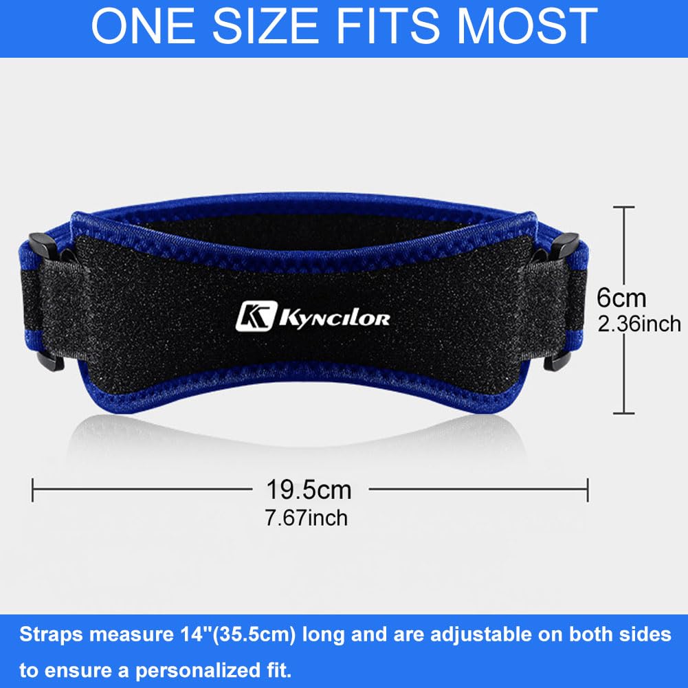 HOKIAMCN Patella Tendon Knee Strap 2 Pack, Knee Pain Relief Support Brace for Hiking Soccer, Basketball, Running - Image 3
