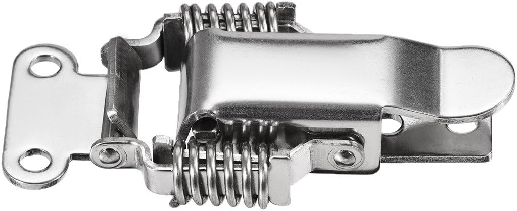 uxcell HS-023 Stainless Steel 201 Compression Spring Draw Toggle Latch Clamp, 95mm Long, Pack of 8