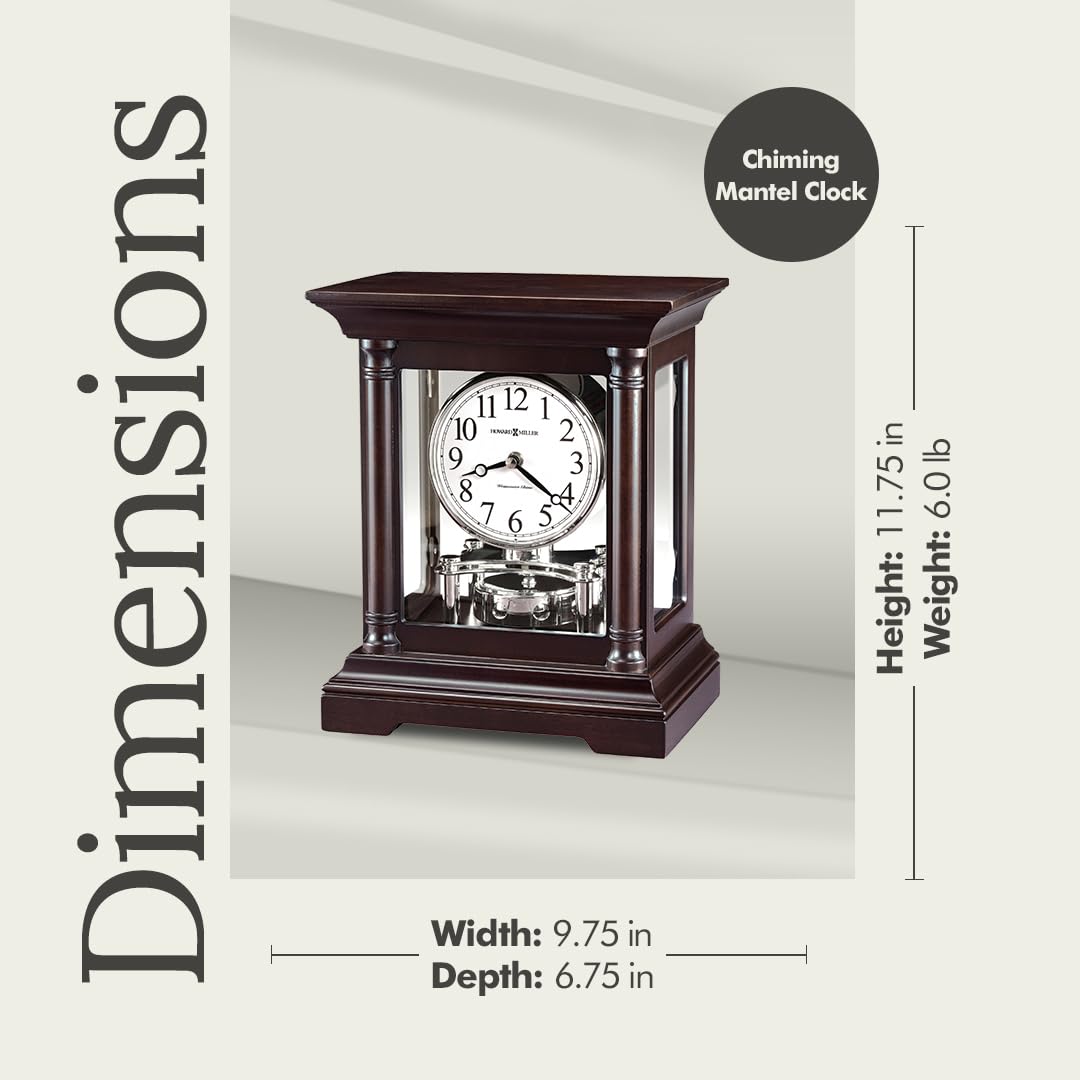 Amazon.com: Howard Miller Cassidy Mantel Clock – Westminster Chime