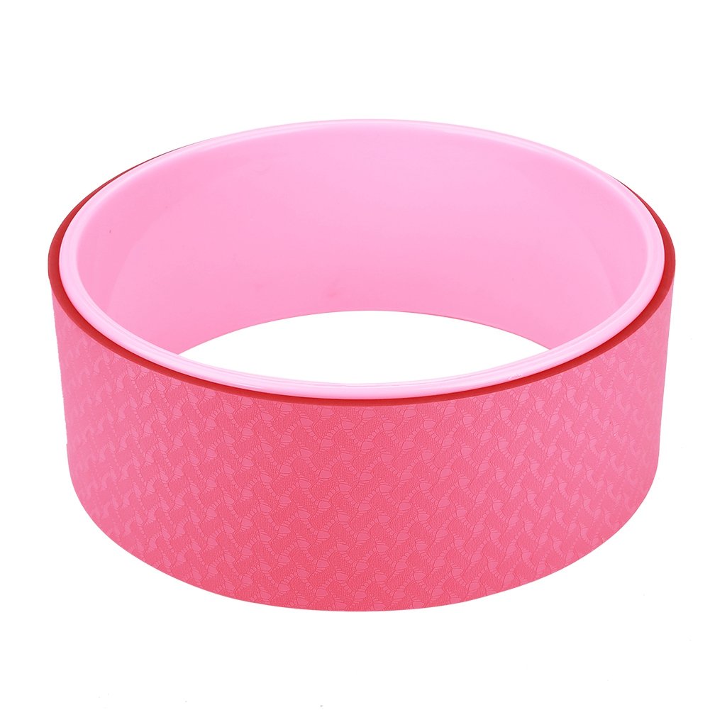 Ejoyous Yoga Wheel, Ruota per Esercizi Yoga per Allungare e Migliorare i Backbend, Yoga per Esercitare i Muscoli, per Ridurre Il Grasso, Rosa 31 x 31 x 12.5 cm