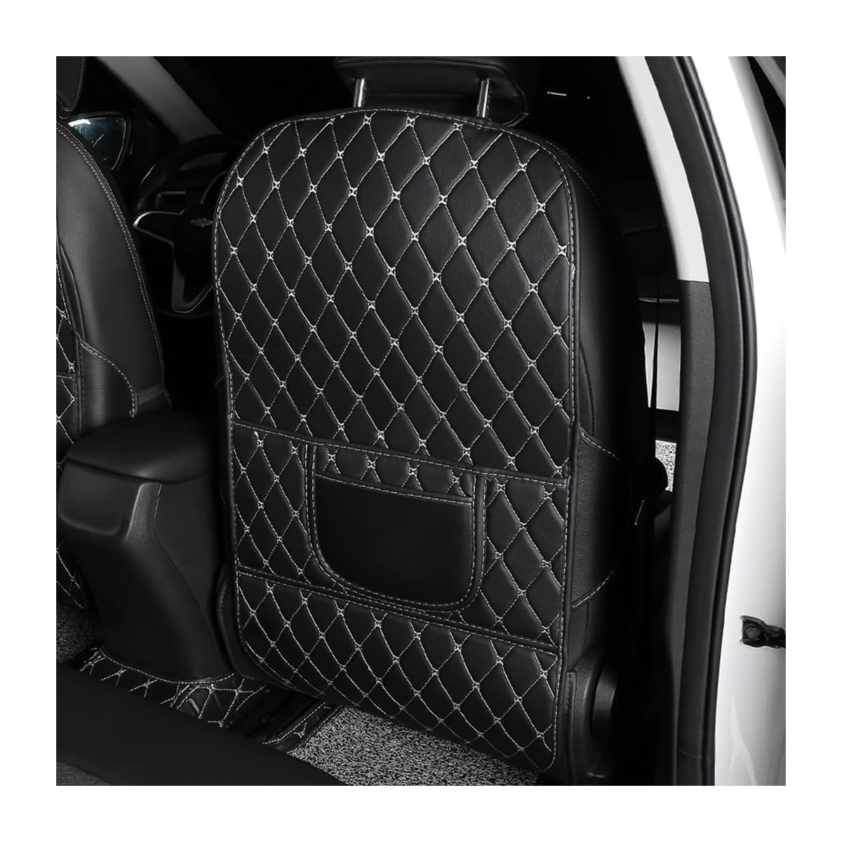 YDSTNiu 2 Pcs Automobile Seat Back Protector Kick Mats for Audi A1 Sportback (Typ 8X Bj.02/2012-07/2018), Vehicle Interior Seat Backrest Guard Auto Rear Backrest Protection Mat