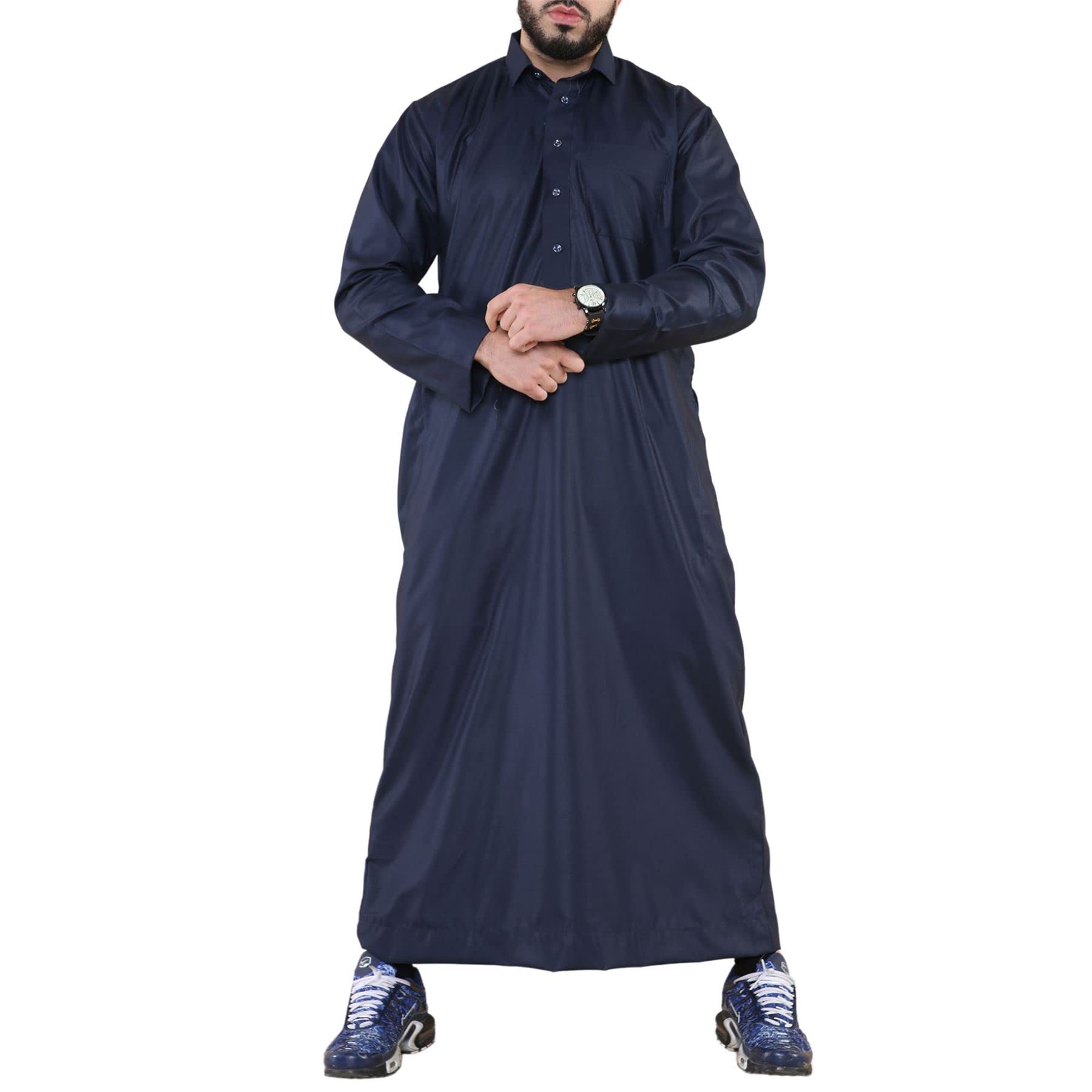 Thobez - Men's Thobe Jubba - Cotton - Navy - 60R