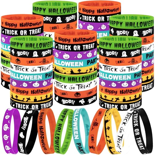 Pulseras de silicona de Halloween a granel, recuerdos de fiesta para bolsas de regalo.