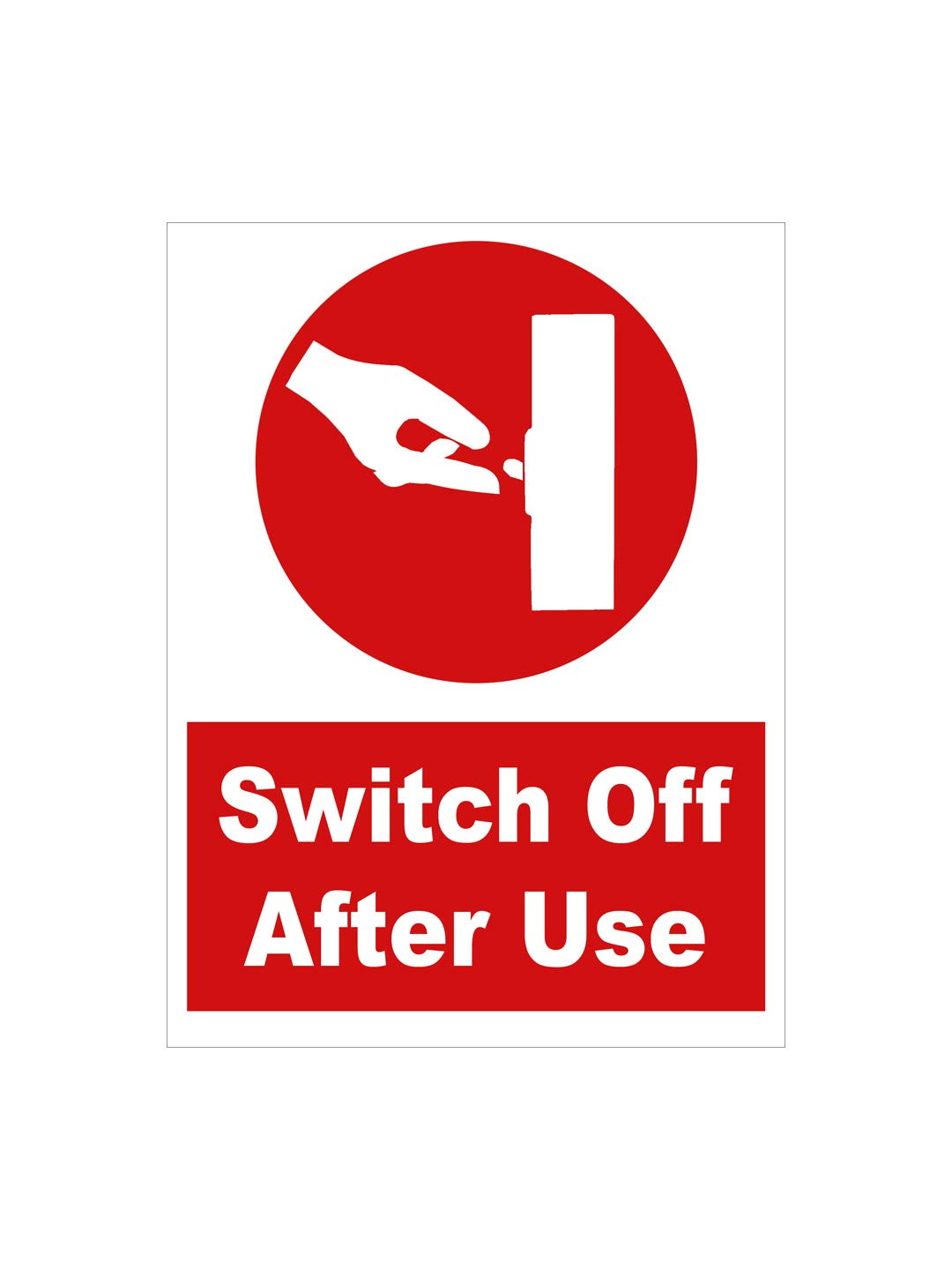 999Store office supplies sunboard switch off switch after use sticker signage sign board Red (20X15 Cm) (B07PCC3YVZ) Amazon Price History, Amazon Price Tracker