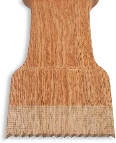 Miniatura 20 de CONSDAN Raspador de parrilla de madera, cepillo de madera de roble soild, raspador de parrilla para parrilla al aire libre, raspador de parrilla sin