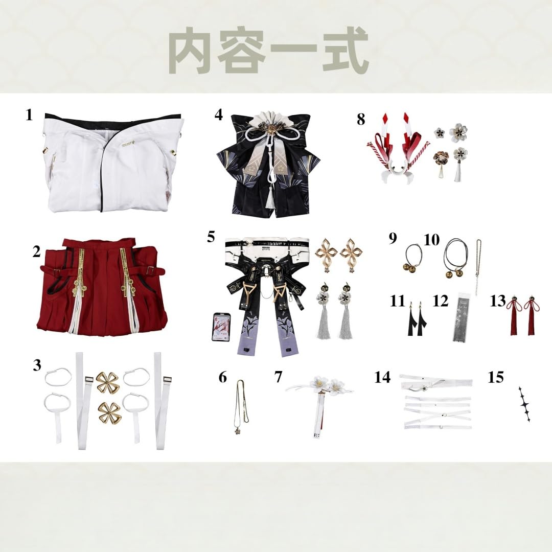 Amazon.co.jp: [VKLGGOPL] 緋雪 ひゆきコスプレ衣装 対応 鳴潮
