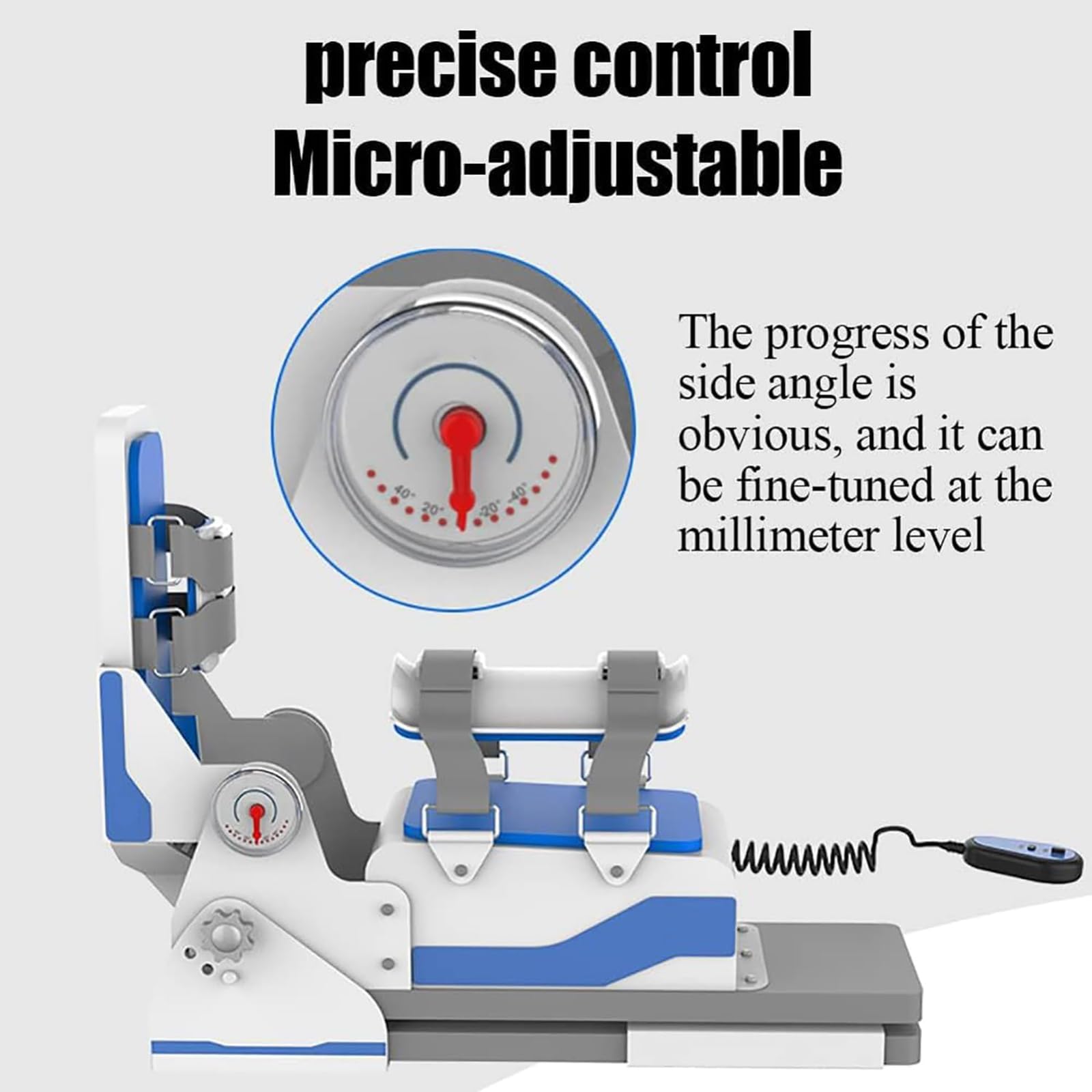 Ejercitador Eléctrico De Estiramiento De La Articulación Del Tobillo, Equipo De Rehabilitación De Tobillo Con Control Remoto, Ángulo De Dorsiflexión Y Flexión Plantar De 40°, Para Rehabilitación