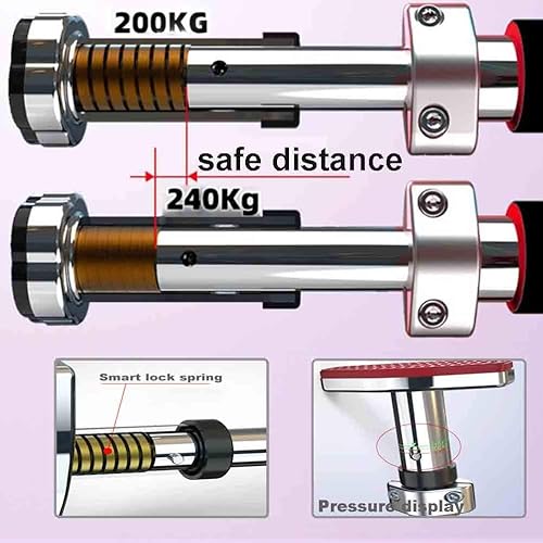 Miniatura 3 de Pull-Up Bars Portable Horizontal Bar, Door Corridor Wall Hanging Pull-up Ring Suspension Bar, Home Fitness Equipment, 75-180cm, Safe Load 250kg (95)