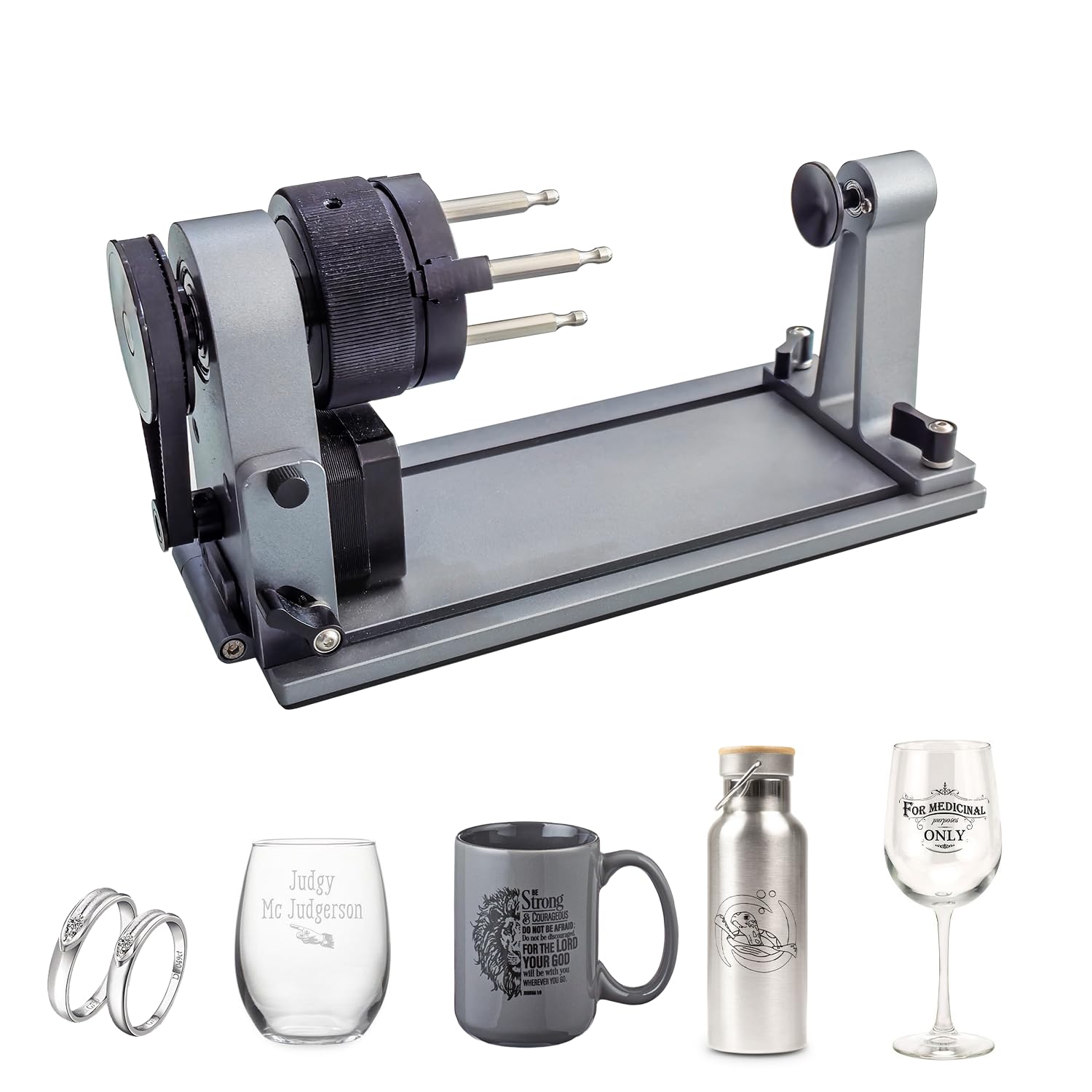 Carverall MD18 Rotary Roller, 3-in-1 Accessories Kit for K15 Pro, A1, L8, Z6, JL9, for Bottles Cups, Glass, Cylindrical Objects, Baseball Bat, Ring,