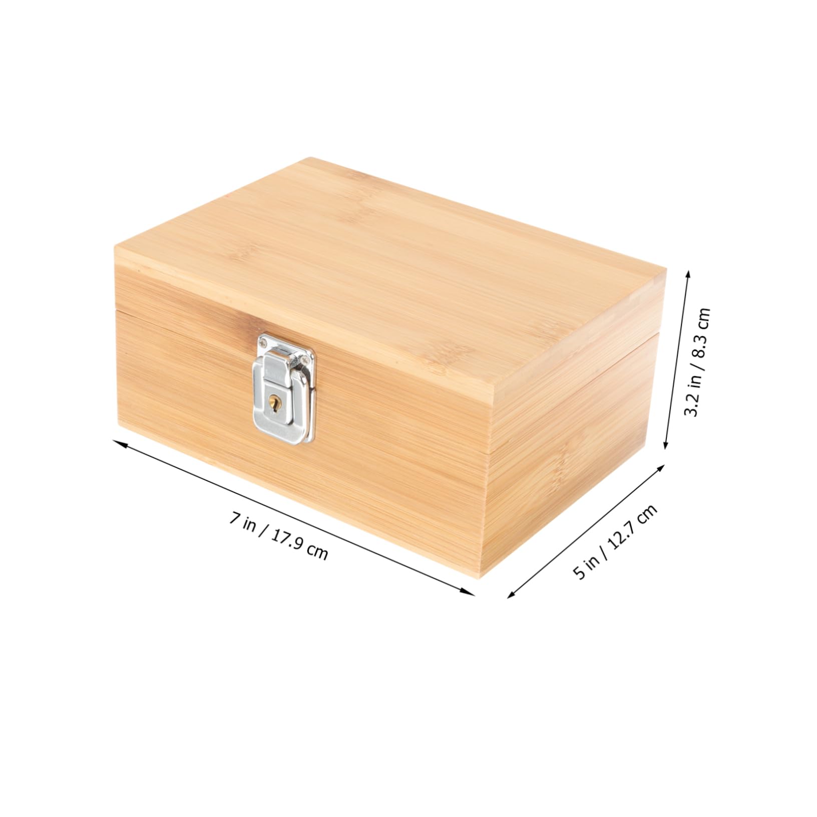 Didiseaon Humidor da Viaggio Professionale Porta Sigari in Legno Naturale 17,9 X 8,3 X 12,7 Cm Custodia Riutilizzabile Resistente All’usura per Conservazione Sigari e Gioielli Portatile per Esterni