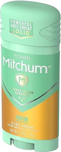 Miniatura 18 de Mitchum Gel antitranspirante y desodorante de triple protección contra olores para mujer, ducha fresca, protección 48 horas, 2.25 onzas