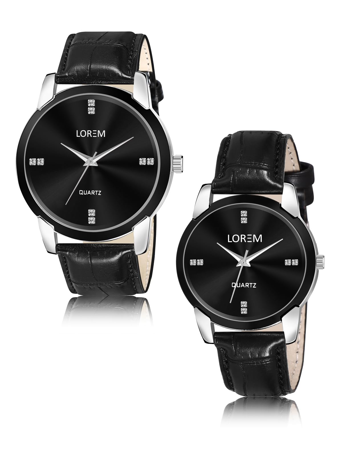 LOREM Premiium Black Stylish Dial Analog Watch for Lovely Couple LR96-LR343-A (B0CWFC3VRJ) Amazon Price History, Amazon Price Tracker