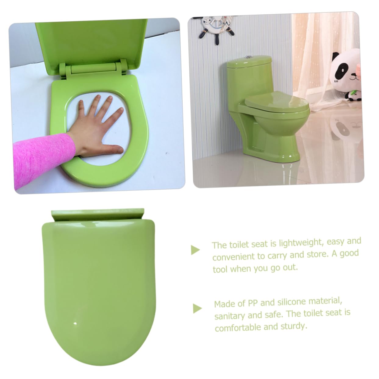 HOLIDYOYO Sturdy Kids Potty Seat for Toilet Training Portable Potty for Toddler Child Toilet Seat Washable Pad Training Seat for Toddlers Universal Toilet Seat Cover