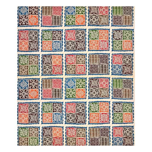 Image of JAIPUR PRINTS 100% Cotton Bedsheet for Double Size Bed with 2 Pillow Covers Rajasthani Jaipuri Printed 90x100 inch 235x215 cm (Blue)