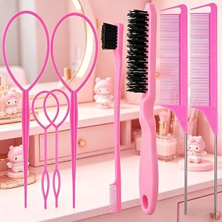 8 Pcs Hair Styling Tool Set, Multifunctional Professional Hairdressing Use | Hair Styling Tool Set, Hair Brush Comb with Multiple Styles,Multifunctional Hair Accessory For Daily Hairstyling Salon