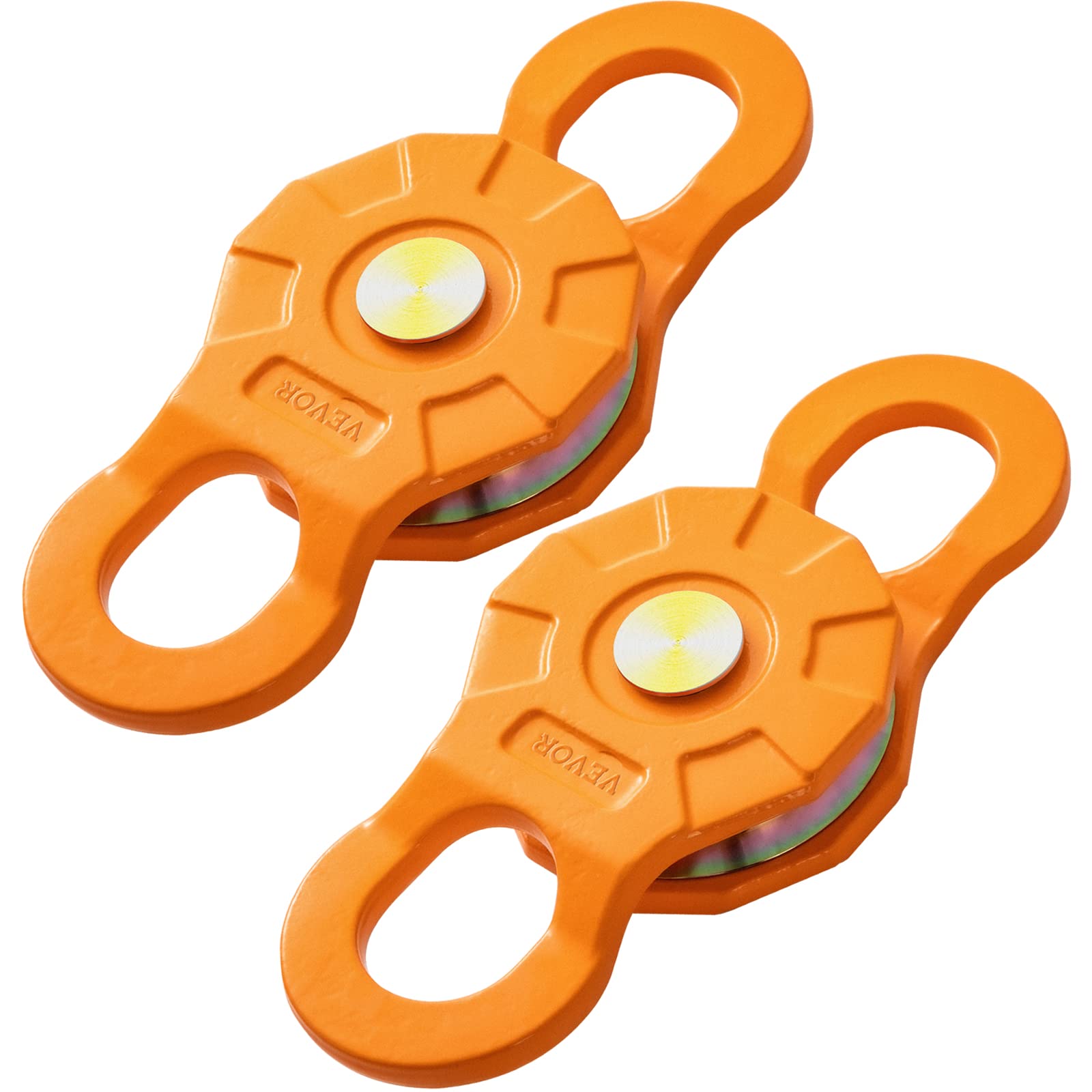 VEVOR Bloque de Arranque de Cuerda 2 Piezas Polea de Cabrestante para Coche Capacidad de Carga de 11 T Kit de Bloque de Arrebatamiento Acero al Carbono Alta Compatibilidad para Camión Tractor ATV UTV