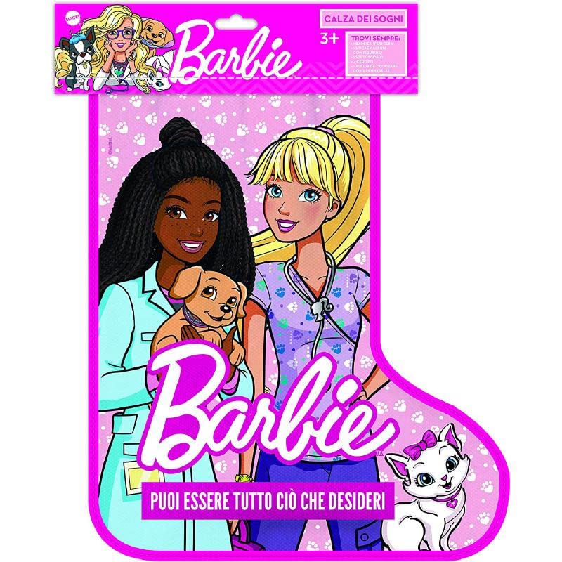Barbie - Calza de los Sueños 2023, calcetín de la Befana dedicada a los Cachorros, con Muchos...