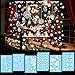 HOWAF 8 Feuilles NoëL Autocollants fenêtre PVC Stickers vitrine Noel Muraux Fenetre Décoration Amovible De Noël Autocollants DéCalcomanie Flocon De Neige Blanche Stickers Deco noël