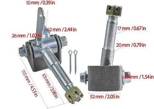 Miniatura 3 de 14570-6 Go Kart Racing Neumáticos  Ruedas sin cámara de 6 pulgadas con 3 bujes de perno y nudillo de dirección delantera para karting, ATV, quad,