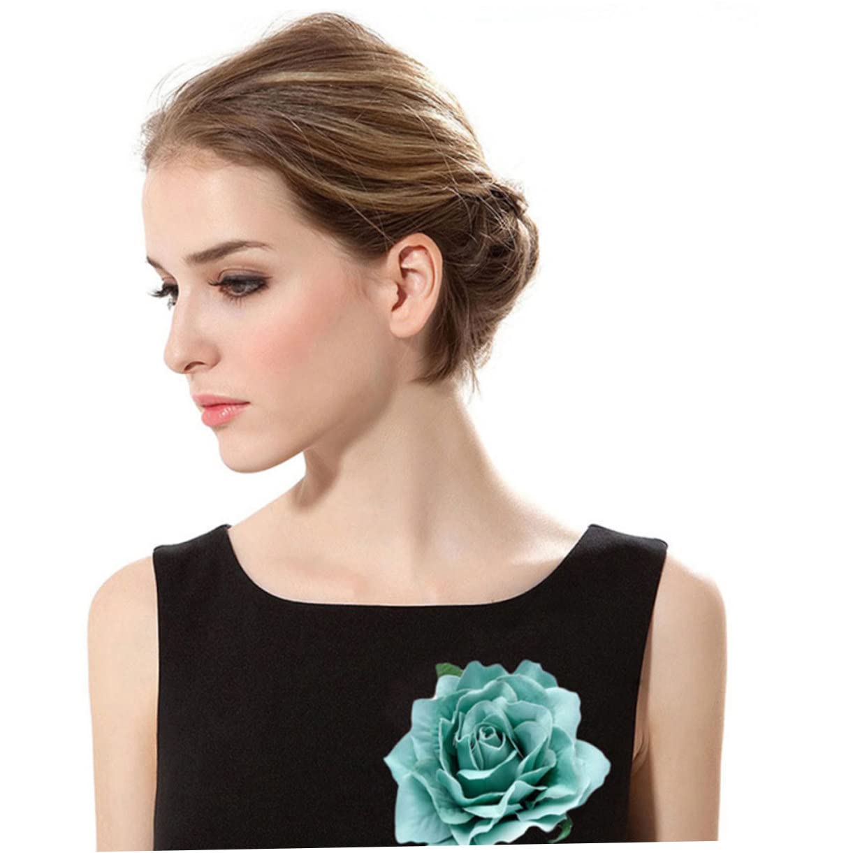Beavorty 16pezzi Spilla Forma Di Fiore Elegante Corsage Per Sposa e Cerimonie Decorazione Per Abbigliamento e Accessori