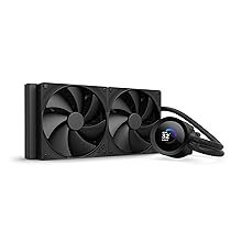 NZXT Kraken Plus 280 – AIO CPU Liquid Cooler – 280mm Radiator – 2 x F140P Fans – Customizable 1.54″ Square LCD – AMD® AM5, AM4 – Intel® LGA 1851, 1700, 1200, 115X – Black