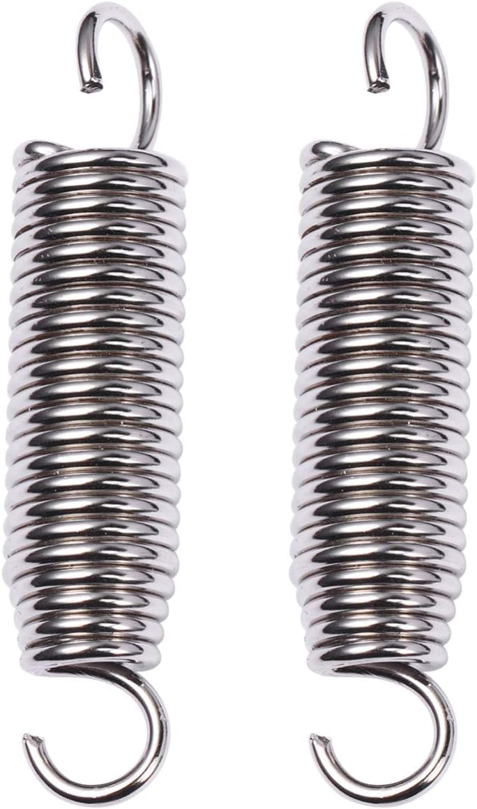 SP DS-2PCS Stainless Steel Pedal Spring Assembly Bass Drum Foot Pedal Tension Spring Percussion Hardware Part Pack of 2