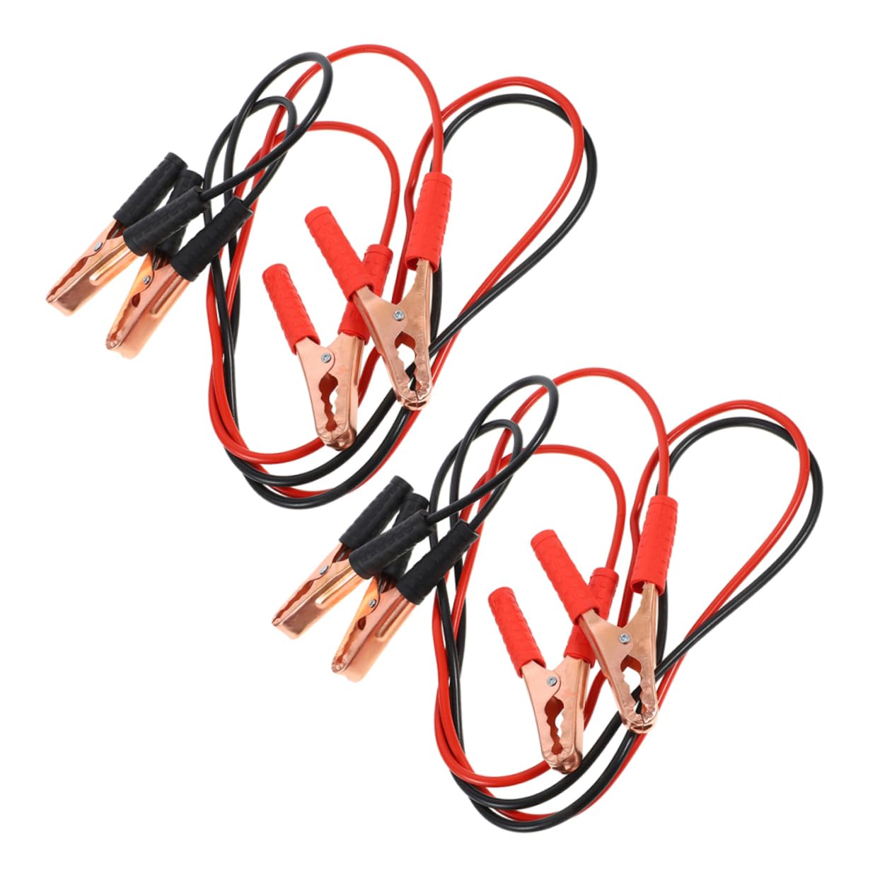 Cables de puente automotriz de 2 piezas para solucionar fallos de batería 8